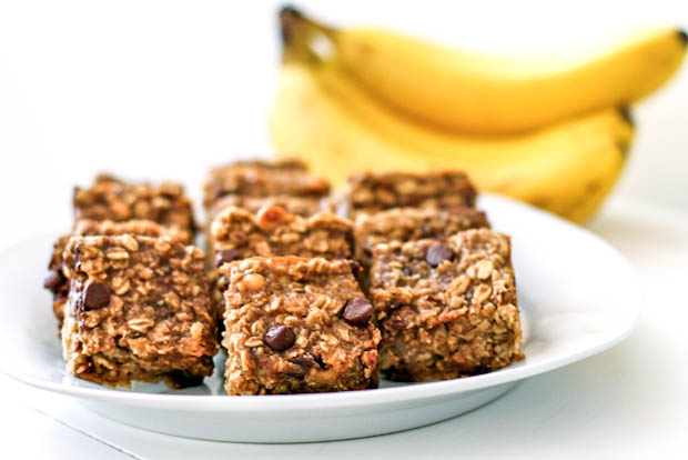 Four Ingredient Banana Oat Bars