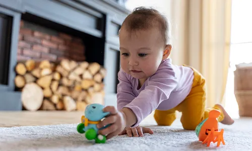 Offer Safe Grasping Toys