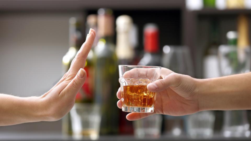 A strict no to alcohol
