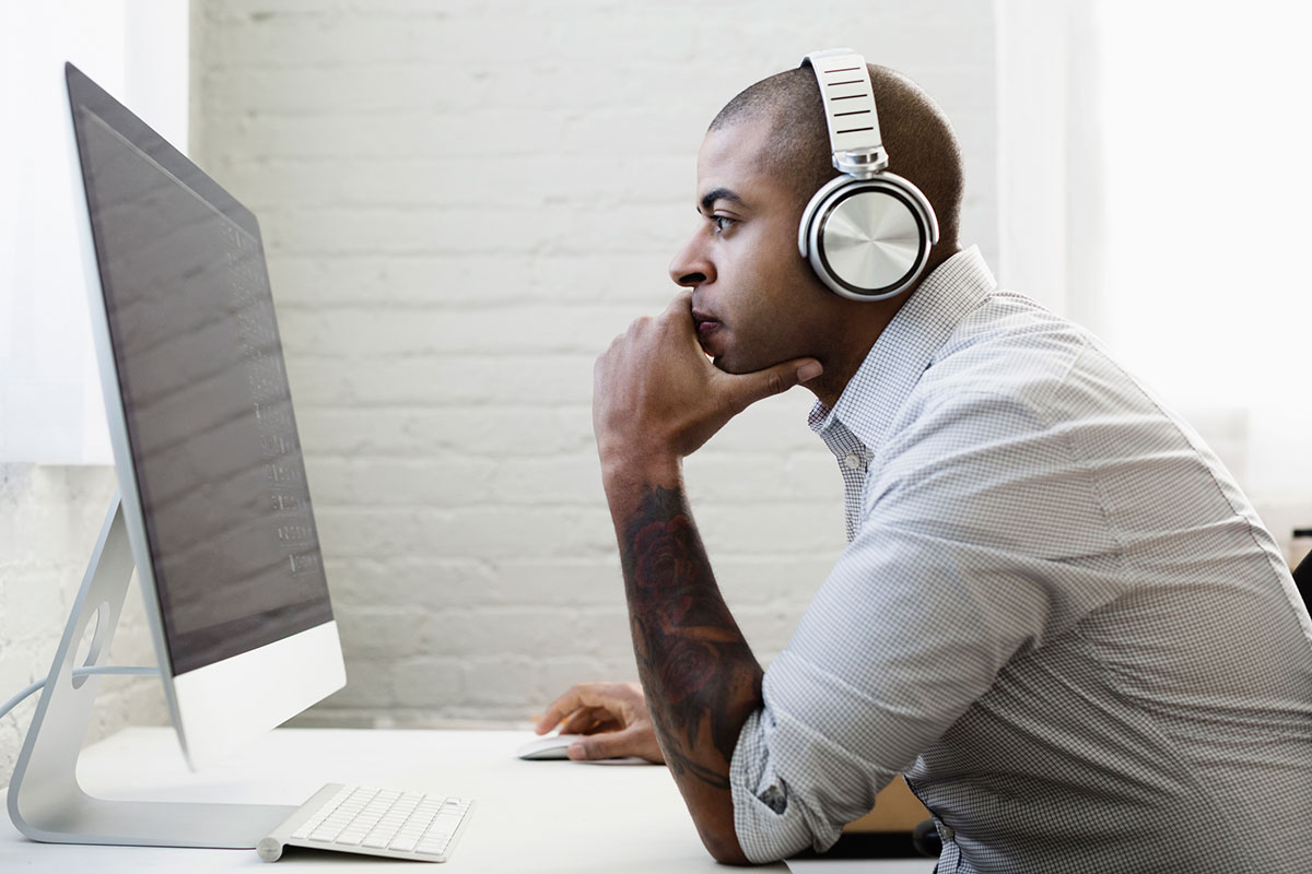 hearing music while working hours