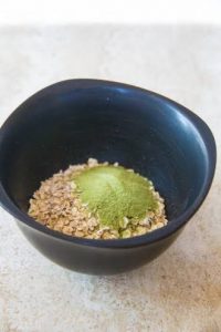 Green tea+oatmeal