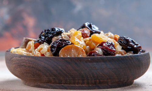 Trail Mix Containing Raisins