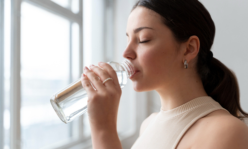 Stay hydrated with alkaline water