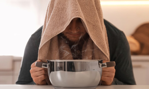 Steam Inhalation to Breathe Better