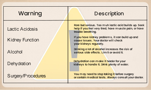 Metformin Warnings