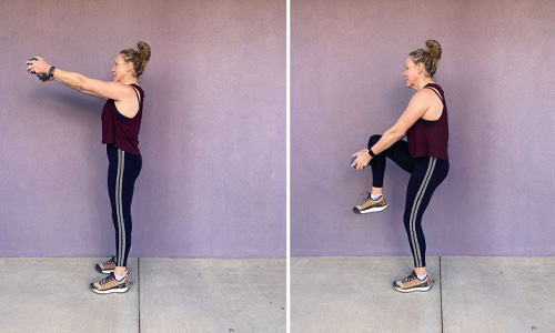 Weighted Standing Crunch
