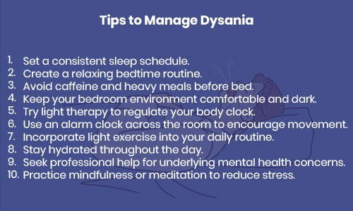 Tips to Manage Dysania