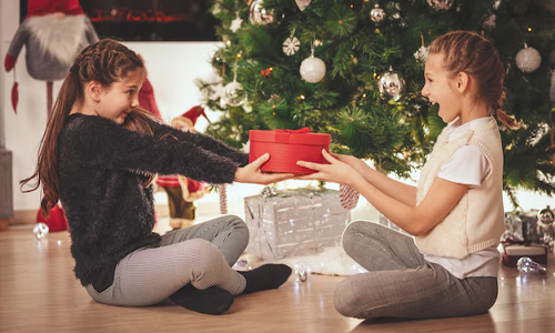 Kids giving gifts
