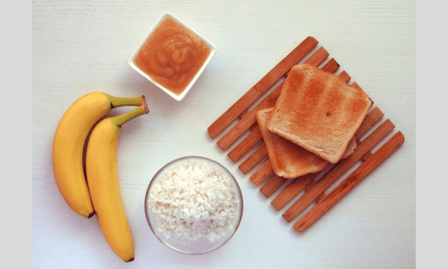 Bananas, Rice, Applesauce, and Toast as BRAT Diet