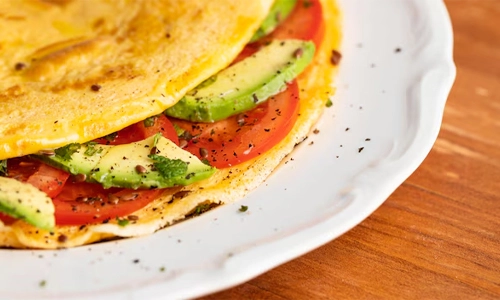 Cheesy Avocado Omelet