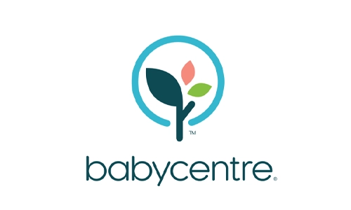 BabyCenter app icon and interface for daily updates on baby development and nutrition guidance.